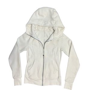 Lululemon Scuba Hoodie Light Cotton Fleece Size 2 in White